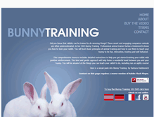 Tablet Screenshot of bunnytraining.com